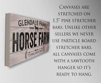 Personalized - Horse Farm - Canvas