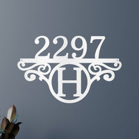 Initial Address Personalized Gifts - Custom Metal Sign