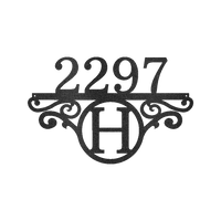 Initial Address Personalized Gifts - Custom Metal Sign