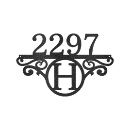 Initial Address Personalized Gifts - Custom Metal Sign