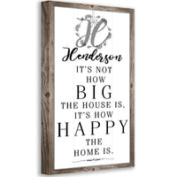 Personalized - It's Not How Big - Canvas