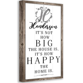 Personalized - It's Not How Big - Canvas