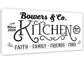 Personalized - Kitchen Faith Family - Canvas