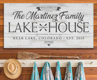 Personalized - Lake House - Canvas