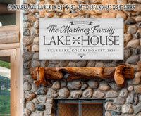 Personalized - Lake House - Canvas