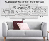 Personalized - Lake House - Canvas