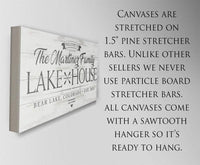 Personalized - Lake House - Canvas