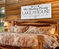 Personalized - Lake House - Canvas