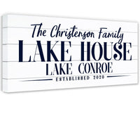 Personalized - Lake House - Canvas