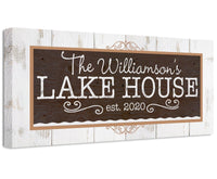 Personalized - Lake House - Canvas