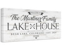 Personalized - Lake House - Canvas
