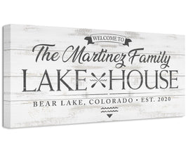 Personalized - Lake House - Canvas
