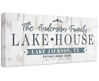 Personalized - Lake House - Canvas