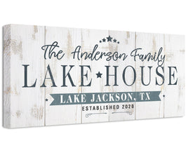 Personalized - Lake House - Canvas