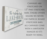 Personalized - Lake House - Canvas