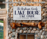 Personalized - Lake House - Canvas
