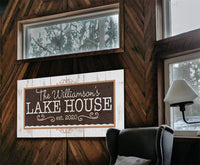 Personalized - Lake House - Canvas