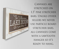 Personalized - Lake House - Canvas