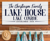 Personalized - Lake House - Canvas