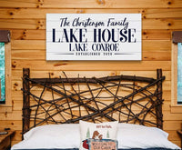 Personalized - Lake House - Canvas