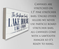 Personalized - Lake House - Canvas