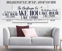 Personalized - Lake House - Canvas