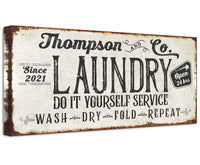 Personalized - Laundry and Co - Canvas