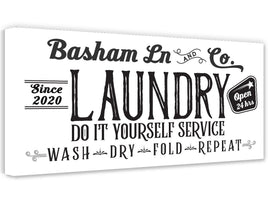 Personalized - Laundry and Co - Canvas