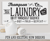 Personalized - Laundry and Co - Canvas