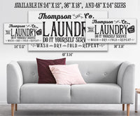 Personalized - Laundry and Co - Canvas