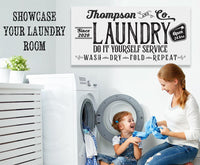 Personalized - Laundry and Co - Canvas