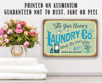 Personalized - Laundry - Metal Sign
