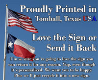 Personalized - Laundry - Metal Sign