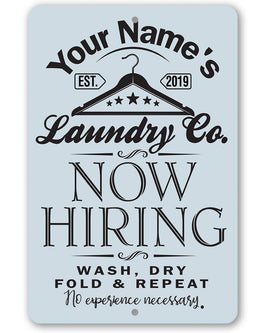 Personalized - Laundry - Metal Sign