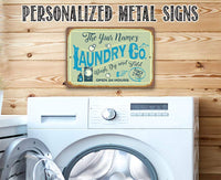 Personalized - Laundry - Metal Sign