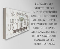 Personalized - Life Is Better On The Farm - Canvas
