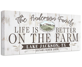 Personalized - Life Is Better On The Farm - Canvas