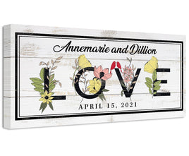 Personalized - Love Botanicals - Canvas