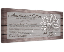Personalized - Love Is Patient Tree - Canvas