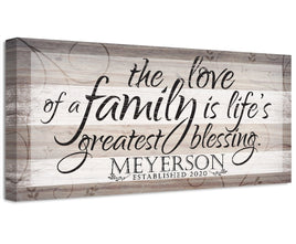Personalized - Love Of A Family - Canvas