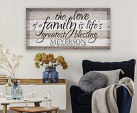 Personalized - Love Of A Family - Canvas