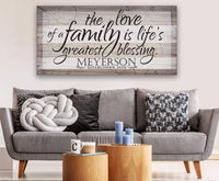 Personalized - Love Of A Family - Canvas