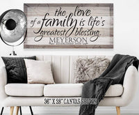 Personalized - Love Of A Family - Canvas