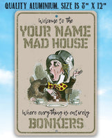 Personalized - Mad Hatter - Metal Sign