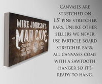 Personalized - Man Cave - Canvas