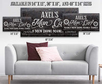 Personalized - Man Cave - Canvas