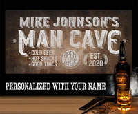 Personalized - Man Cave - Canvas