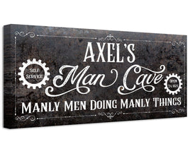 Personalized - Man Cave - Canvas
