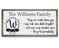 Personalized - May Our Walls Know Joy - Canvas