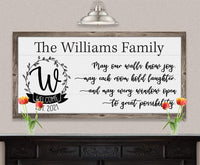 Personalized - May Our Walls Know Joy - Canvas